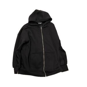 FLX Black Full Zip Hoodie Mens Small